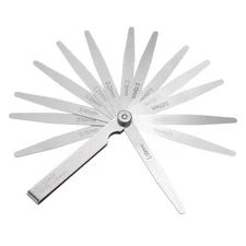 Metric Thickness Feeler Gauge 0.05-1.0mm 14 Blades Tapered Feeler Gauge Set