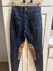 Kerrits Breeches Womens Small Blue Denim Stretch Equestrian Horse Riding Pants — photo 2