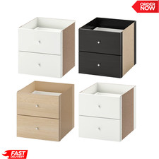 IKEA KALLAX Cube Insert with 2 Drawers Storage Organizer Shelf Unit 33x33cm