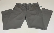 Perry Ellis Portfolio Men Tag 36x32 Measure 36x31 Gray Very Slim Fit Dress Pants