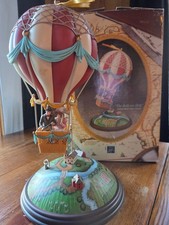 Globo aerostático Enesco "The Ballon Ride", caja de música vintage IBO/sin daños/funciona