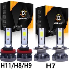 H11 H7 Led Headlight Bulb Kit High Low Beam Super Bright 6000k Xenon White Combo H11 H7 Led Headlight Bulb Kit High Low Beam Super Bright 6000k Xenon White Combo