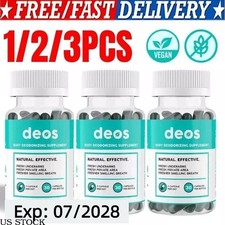 DEOS 1-3 Pack 30 Capsules Internal Deodorant Supplement Full Body Deodorizer