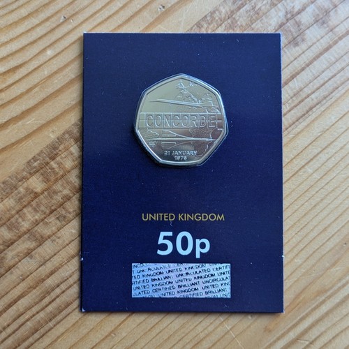50p UK 2026 CONCORDE 50th Anniversary Coin -PLUS- new ChangeChecker Scratch Card - Picture 5 of 6
