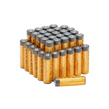 Amazon Basics 36-Pack AA Alkaline Batteries, 1.5 36 Count AA/LR6 , Orange