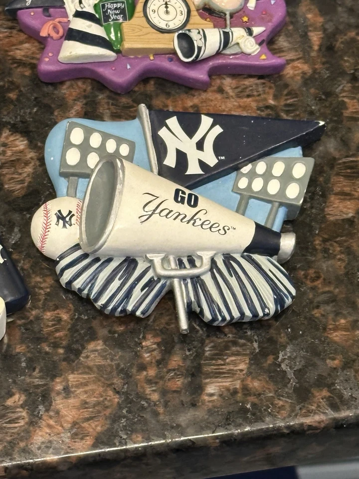New York Yankees Willabee and Ward Seasonal Magnet Lot Collection 9 Total - Image 4 of 4