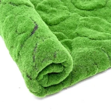 Artificial Moss Mat 3.2x3.2ft, Realistic Faux Moss Green Turf for Balcony Ter...