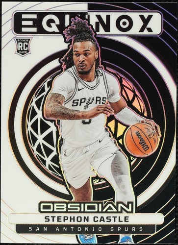 Stephon Castle RC 2024-25 Panini Noir Patch Green Holo Casting 