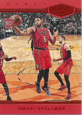 2018-19 Panini Chronicles Orange #374 Omari Spellman Plates and Patches /49 BSK