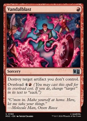 Vandalblast Marvel Super Heroes Commander #168 Magic TCG