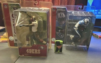 Mcfarlane NFL Series Terrel Owens & Eddie George Pair - 49ers Titans Variant MoC