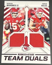 2025 Rookies & Stars Patrick Mahomes & Kelce Team Duals Jersey Chiefs