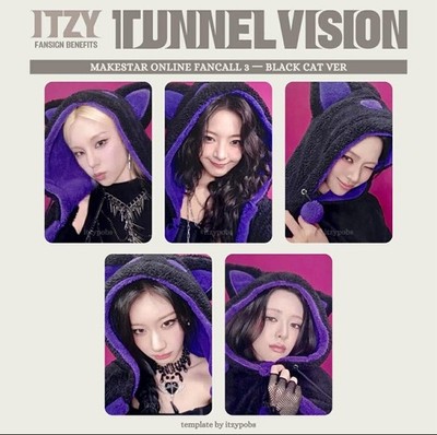 itzy TUNNELVISION makestar 50枚限定 トレカ ITZY OFFICIAL TUNNEL VISION ALBUM MAKESTAR 3.0 JAPAN 5.0 POB
