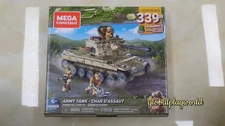 Mega Construx GNY56 Army Tank Collectible Action Minifigures Building Toy w/Box