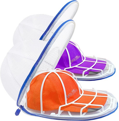 #ad 2 Pack Hat Baseball Caps Washer Cage Washing Machine Cleaner Flat Curved $34.13
