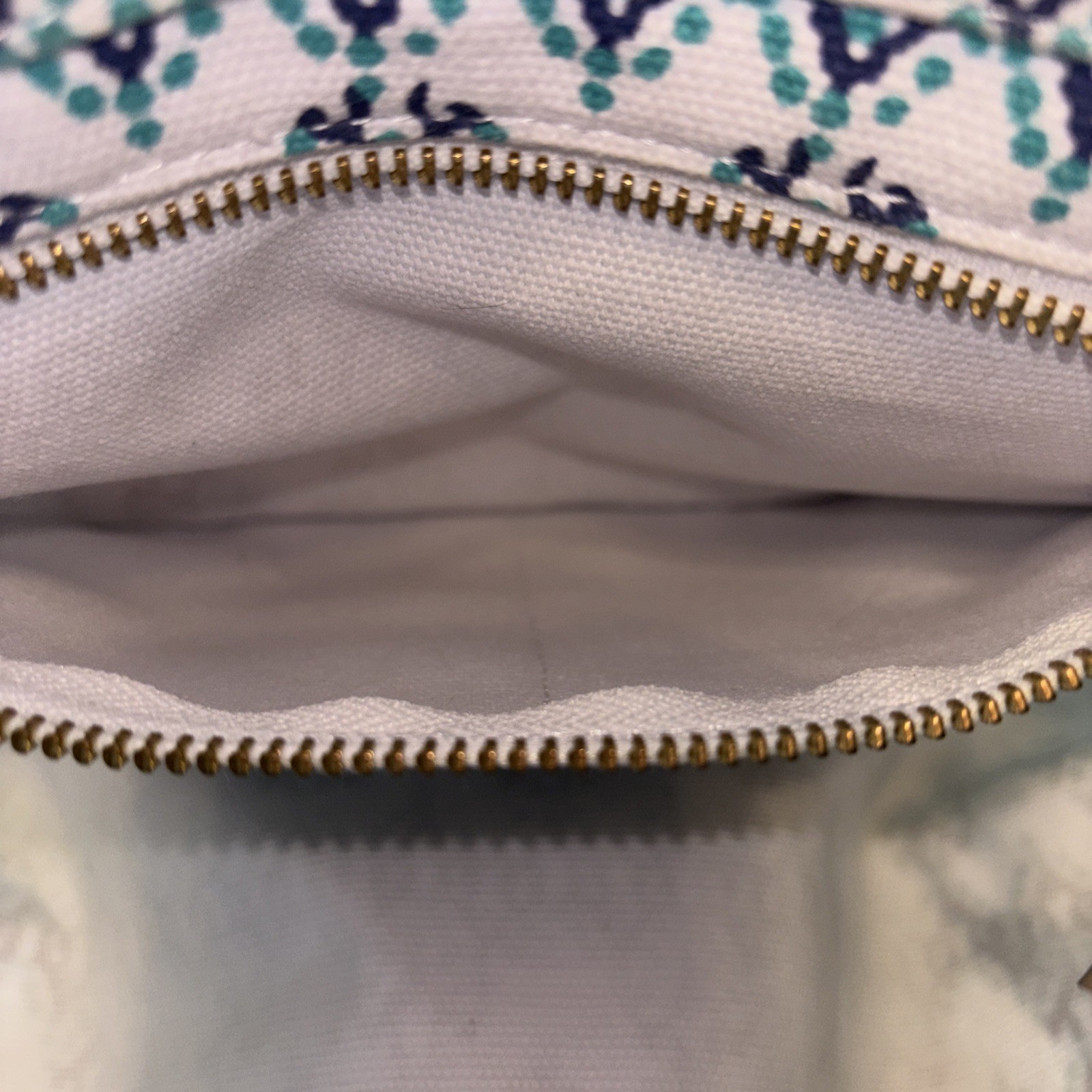 Vineyard Vines Cotton Drawstring Backpack Blue Te… - image 19