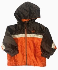 Oshkosh B'Gosh Toddler Hooded Jacket Full Zip Colorblock Coat Size 24 Months