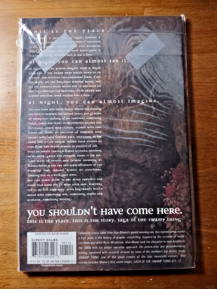 💥 Saga Of The Swamp Thing Book 1 Алан Мур Стив Биссетт DC Vertigo 2000 💥 - Изображение 2 из 2