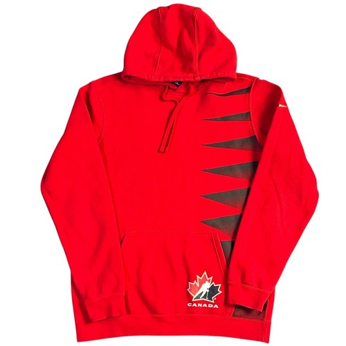 Nike Team Canada Hockey Fleece Hoodie Spelled Out Canada Red Men’s M