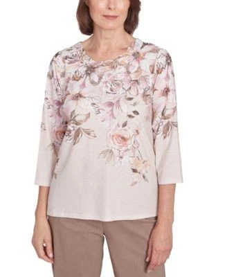 Alfred Dunner Petite Telluride Falling Flora 196389428990  RT $59.5