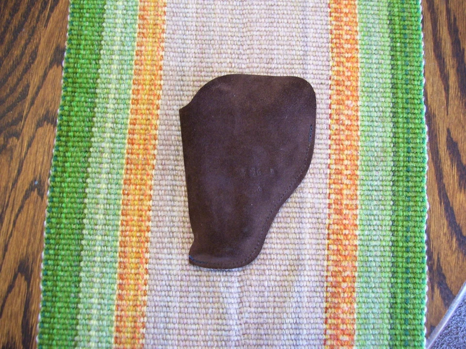 Triple K 159 4 2 IWB Brown Suede Leather Small Frame DA Revolver Holster Colt - Image 2 of 4