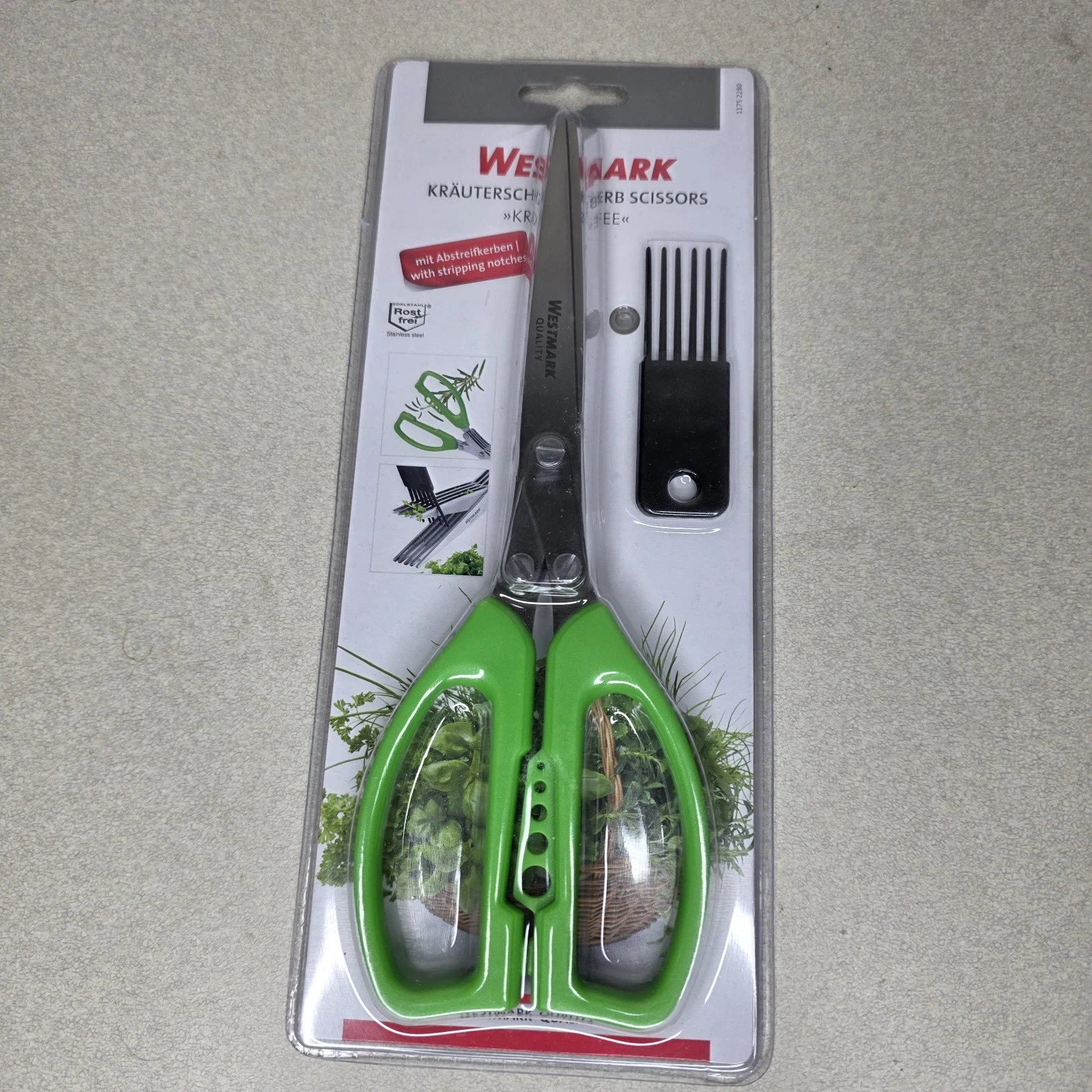Westmark Herb Scissors With Cleaning Comb, 5 Pairs Of Blades
Opens in a new window or tab