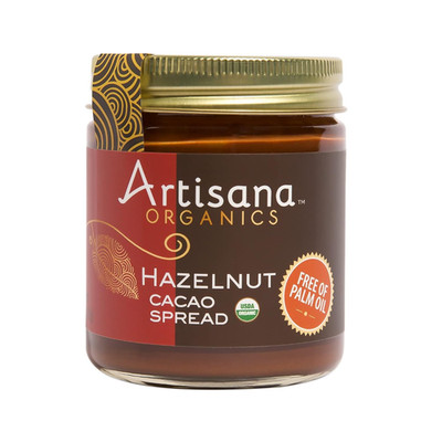 Organics Hazelnut Cacao Spread, 8 Oz | No Palm Oil, Sweetened with Coconut Sugar
