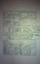 Mustang Barbera Signed KARL ALTSTAETTER Hand Drawn Comic Interior Page 11x17 Art