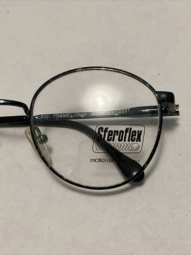 VTG New Luxottica Sferoflex Midnite Forest Blue Eyeglass Flex Frame 45-20-120 - Picture 2 of 10