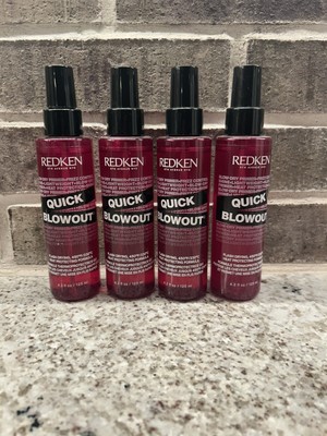 4 REDKEN Quick Blowout Heat Protectant Spray 4.2 oz.