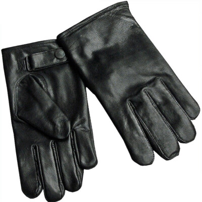 MFH BW Leder Handschuhe Fingerhandschuhe leicht gefüttert S M L XL XXL schwarz