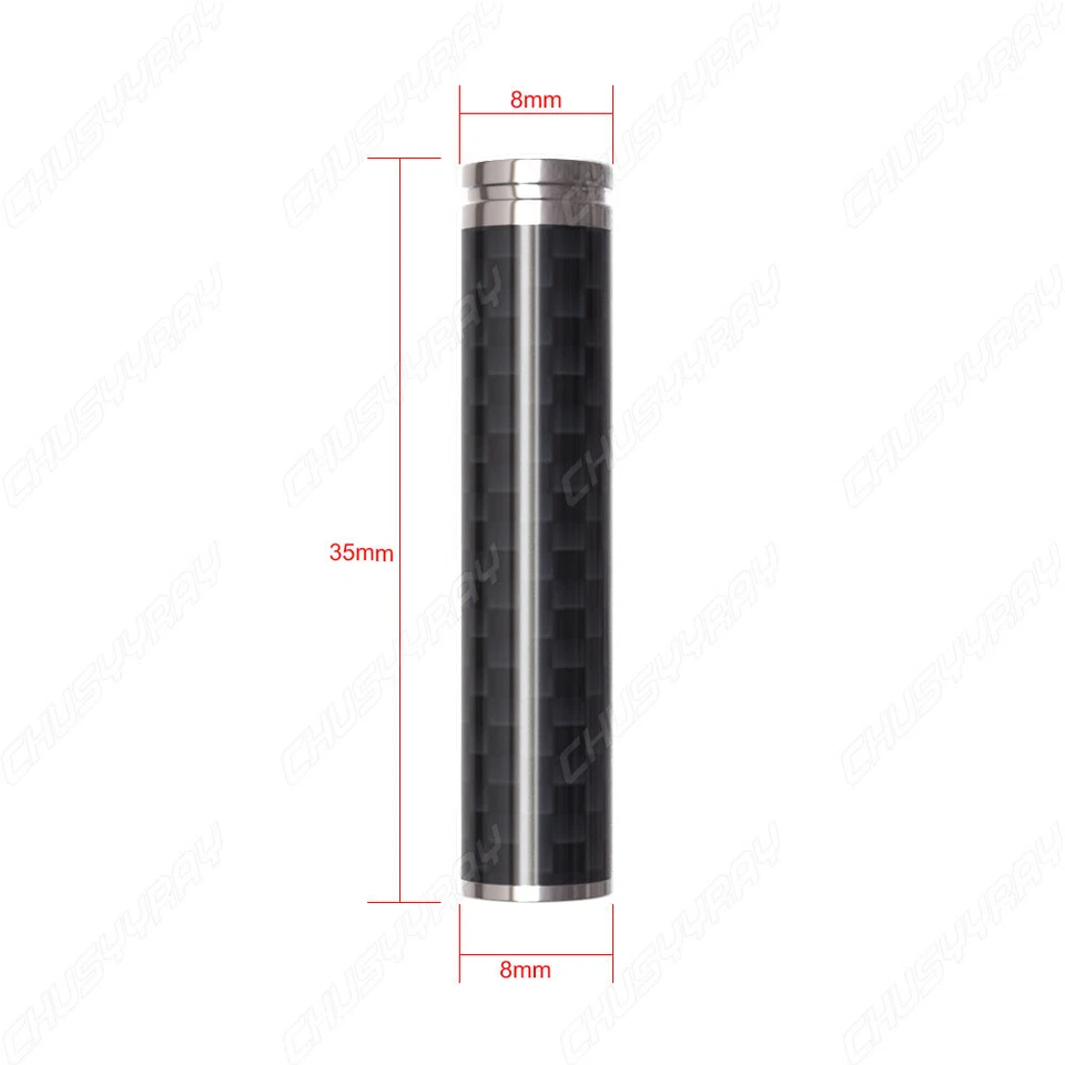 4 piezas manijas de perilla de cerradura de puerta interior de fibra de carbono para auto camión SUV Foto 4 de 4