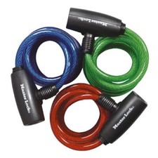 6' Coated Cable Locks Keyed Alike Pack of 3