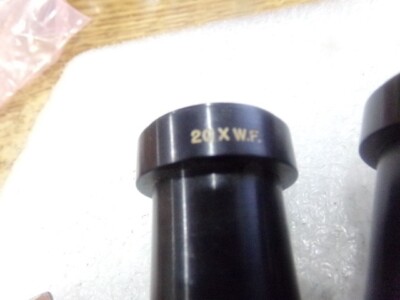 Set of Bausch & Lomb Model: 20X W.F. Eye Pieces.