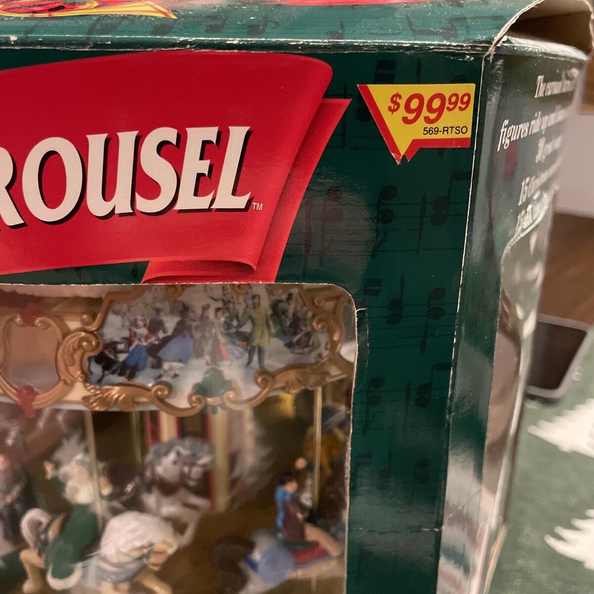 Vtg 1997 Mr. Christmas THE CAROUSEL Rotates And Music Plays Vtg 1997 Mr. Christmas THE CAROUSEL Rotates And Music Plays