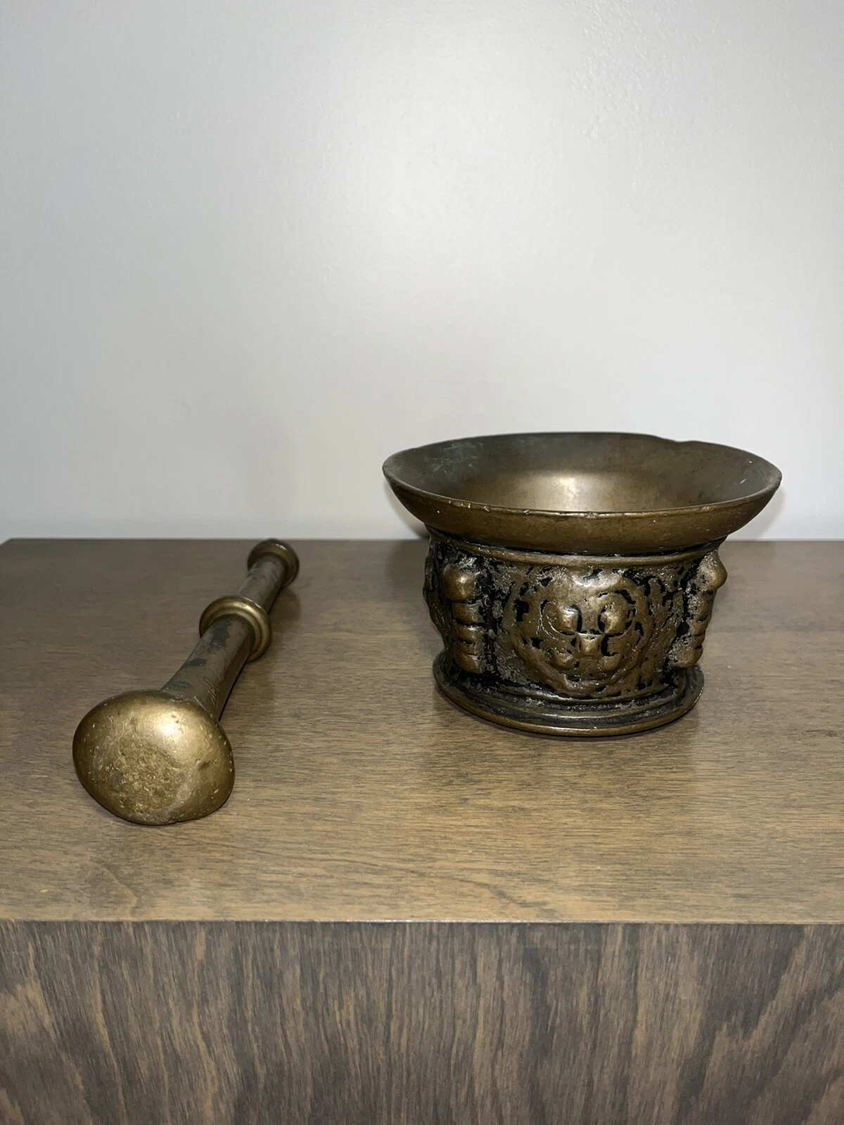 Antique Spanish/Italian Bronze Mortar and Pestle 16th Century
Opens in a new window or tab