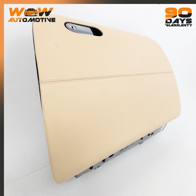 04-13 BENTLEY CONTINENTAL FLYING SPUR GT COMPLETE GLOVE BOX BEIGE LEATHER OEM