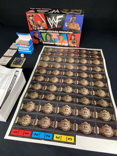 Vintage Rare WWF World Wrestling Federation Trivia Game Town green