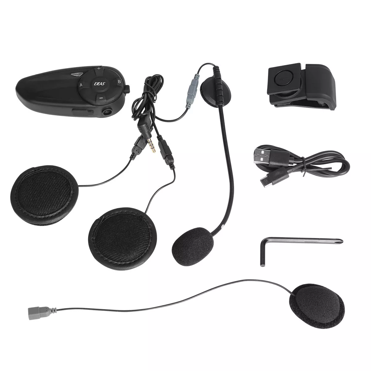 Intercomunicador Moto Bluetooth 5.0 Motorcycle Intercom Headset 7