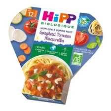 HiPP Good Night Dinner Spaghetti Tomatoes with Mozzarella - 230g