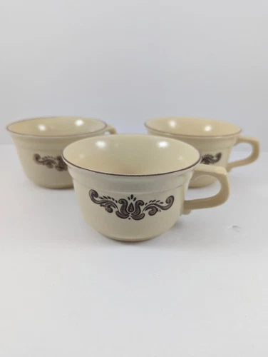 Pfaltzgraff Village Soup Coffee Mug Set of 3 Vintage