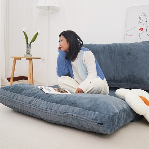 N&V Folding Mattress Bed Sofa Bean Bags, Foam Fill Fold Floor Sofa Bed, Washable - Picture 50 of 76