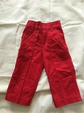 RARE Levi's red Carpenter pants jeans embroidery on back pocket sz 2T infants