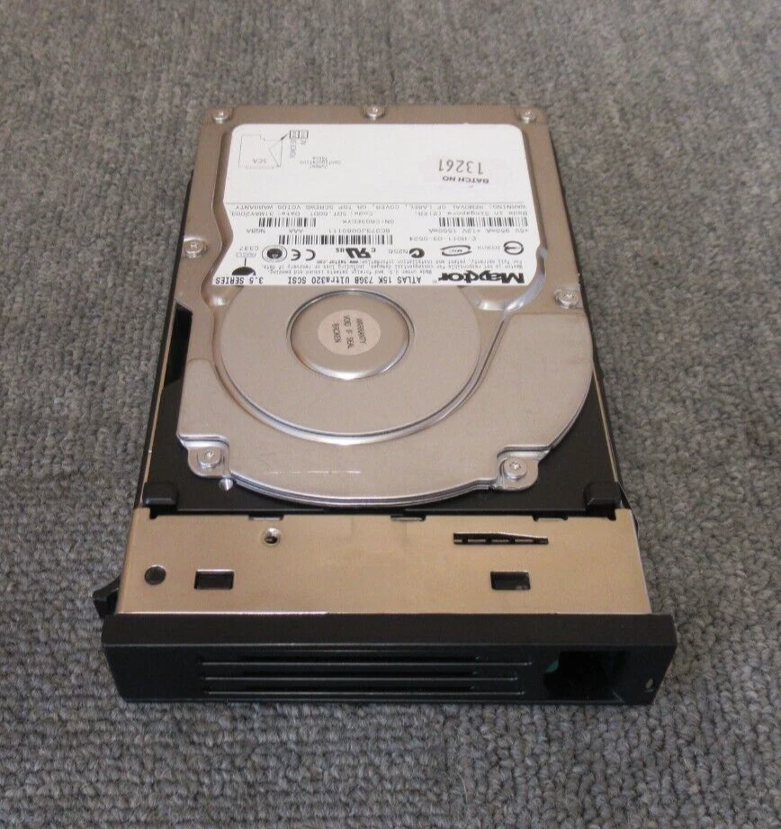 Maxtor 8C073J0 Atlas 15K 73GB 15000RPM U320 SCSI 80P 8MB 3.5" HotSwap Hard Drive - Image 3 of 4