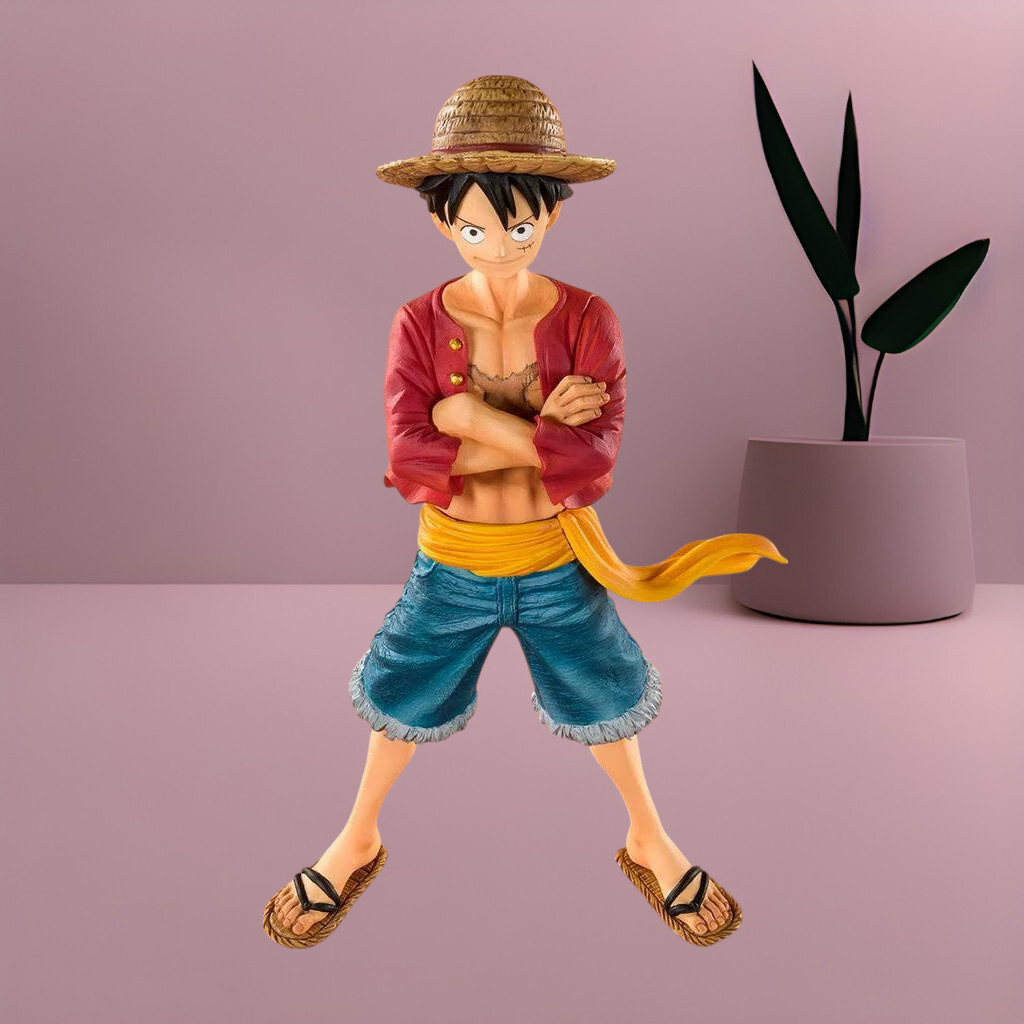 ONE PIECE Anime Figure Model Straw Hat Monkey D. Luffy Red Shirt