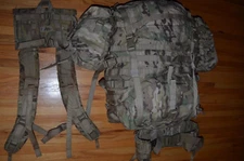 U.S. Military Surplus Molle Multicam Rucksack Complete w/Frame & Pouches