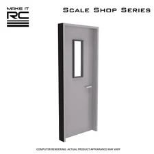 Make It RC 1/24-1/25 Scale Industrial Door for Model Car Shop, Diorama, Garage