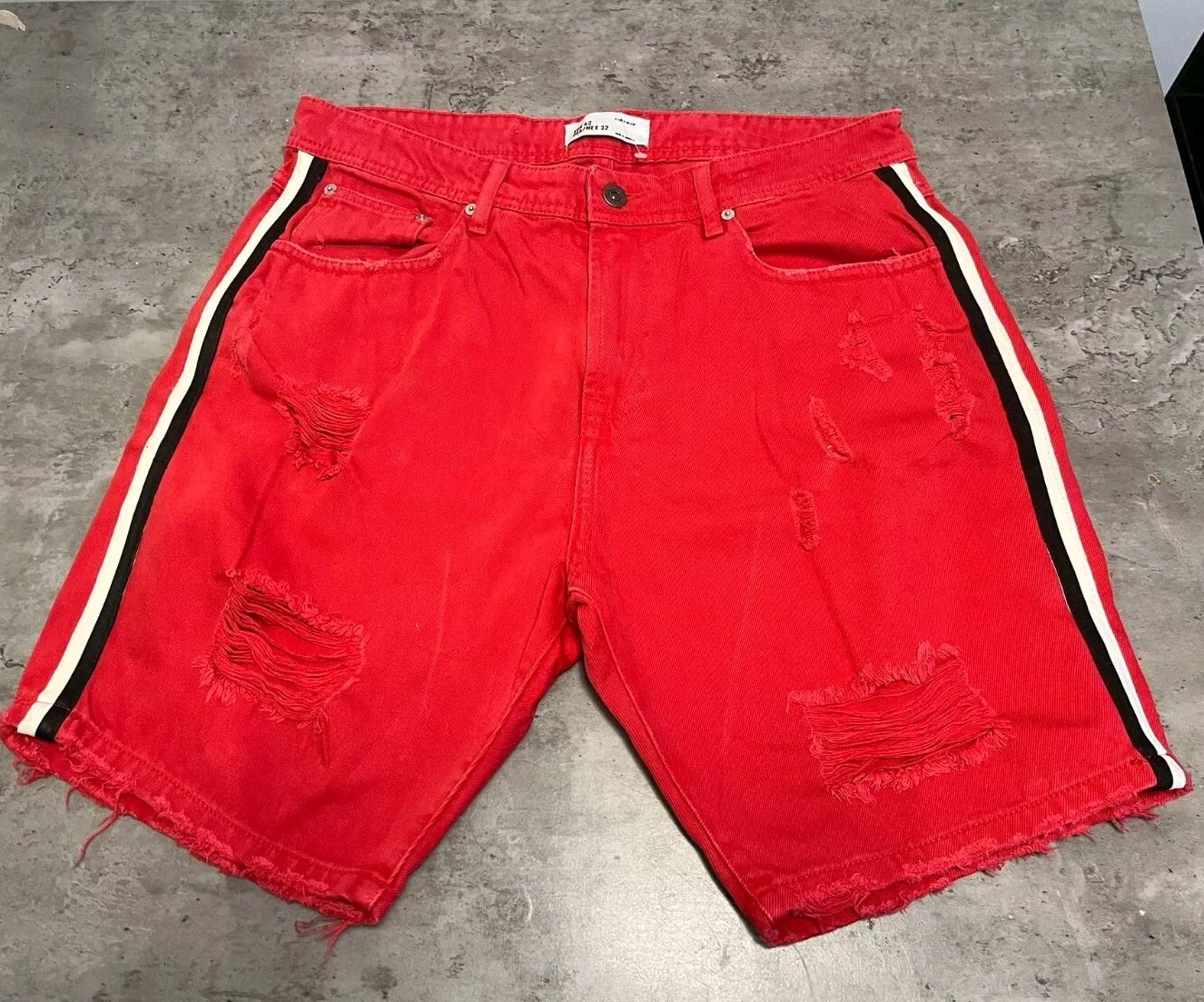 Bermudas Hombre Rojo Rojo W32 Zara