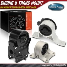 3Pcs Engine Motor & Transmission Mount for Nissan Altima 02-04 Quest Auto. Trans