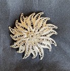Western Germany Scarf Clip Plus 8 Vintage Pins, Signed — photo 9